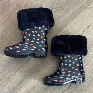 Carter's Cozy Faux Fur Boots - Blue